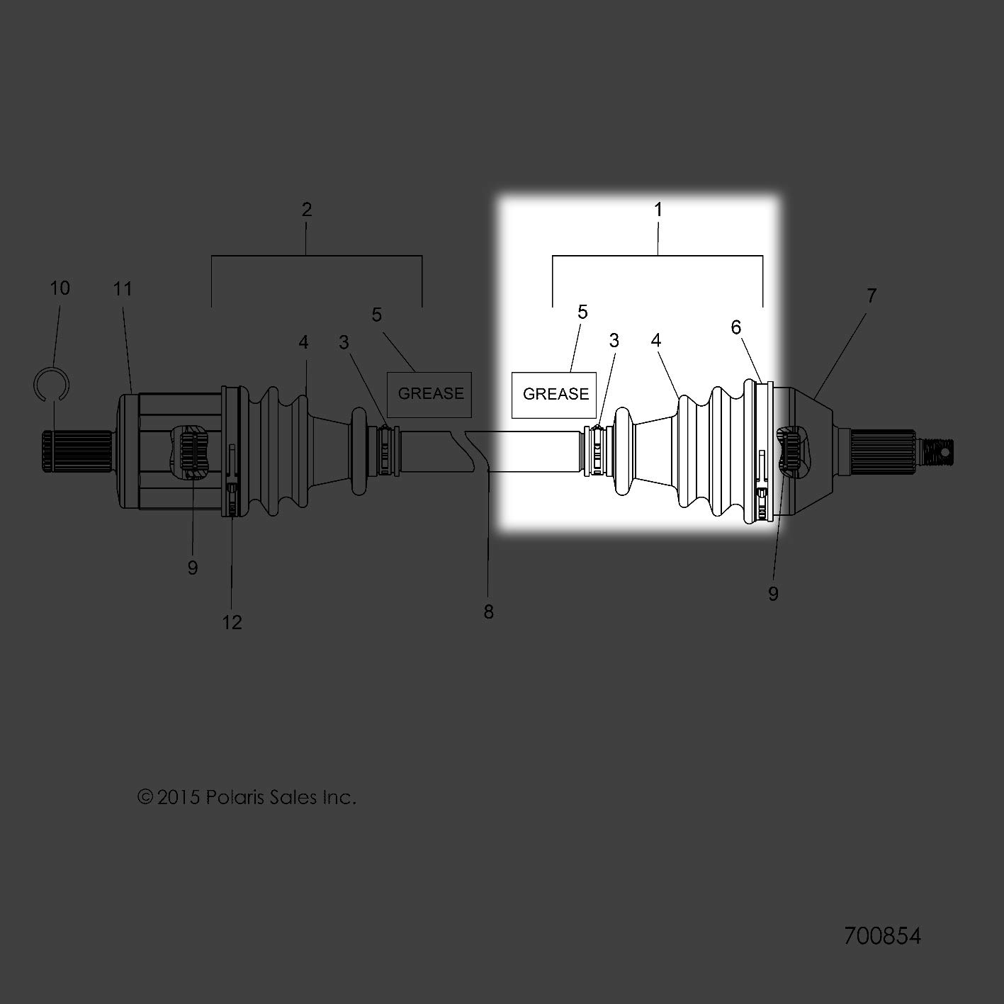 Amazon.com: Polaris 2008-2018 Rzr 800 Rzr 570 Kit Boot Cv Jointpr 8061  2203438 New Oem: Automotive