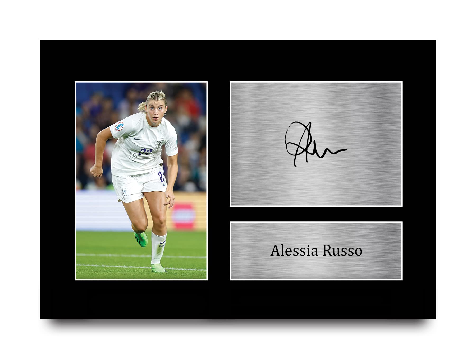 HWC Trading A4 Alessia Russo Womens England Gifts Printed Signed Autograph Picture for Football Fans and Supporters - A4