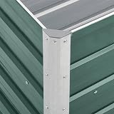 vidaXL Raised Garden Bed Galvanised Steel Anthracite 240x40x45cm view 9