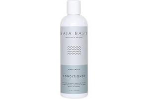 Baja Baby Unscented Conditioner - Organic, Gluten-Free, Vegan, EWG VERIFIED™ - Ideal for Sensitive Skin - All Natural, Tear-F