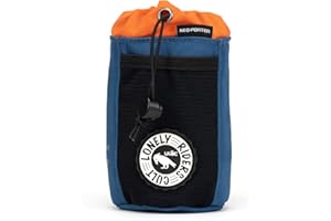 ULAC NEO PORTER C-HOLD Bike Feed Bag for Top Tube, Handlebar, Stem and Saddles (Navy-Orange, Small)