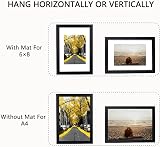 Scholar Tree A4 Frame 3 Pack Black Wooden Picture Frame with Mount view 5