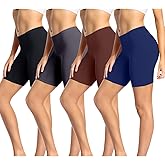 wirarpa Women's Cotton Boy Shorts Underwear Anti Chafing Soft Biker Short Plus Boy Shorts Panties 4 Pack