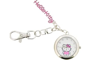 Accutime Hello Kitty Analog Bag Charm Pocket Watch