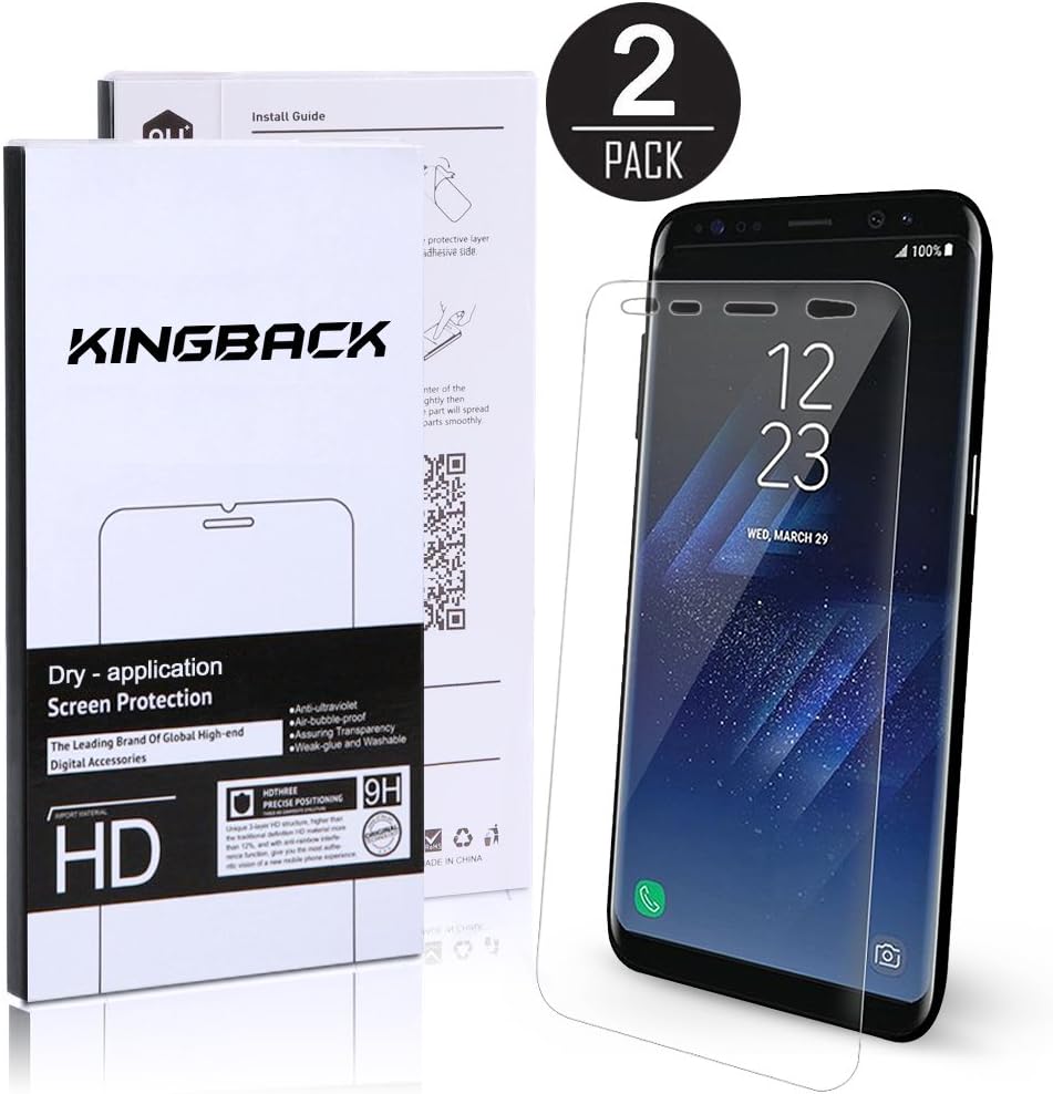 Amazon Galaxy S8 Screen Protector 2 Pack Full Coverage Not
