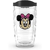 Tervis Disney - Simply Made in USA Double Walled Insulated Tumbler Travel Cup Keeps Drinks Cold & Hot, 10oz Wavy, Minnie