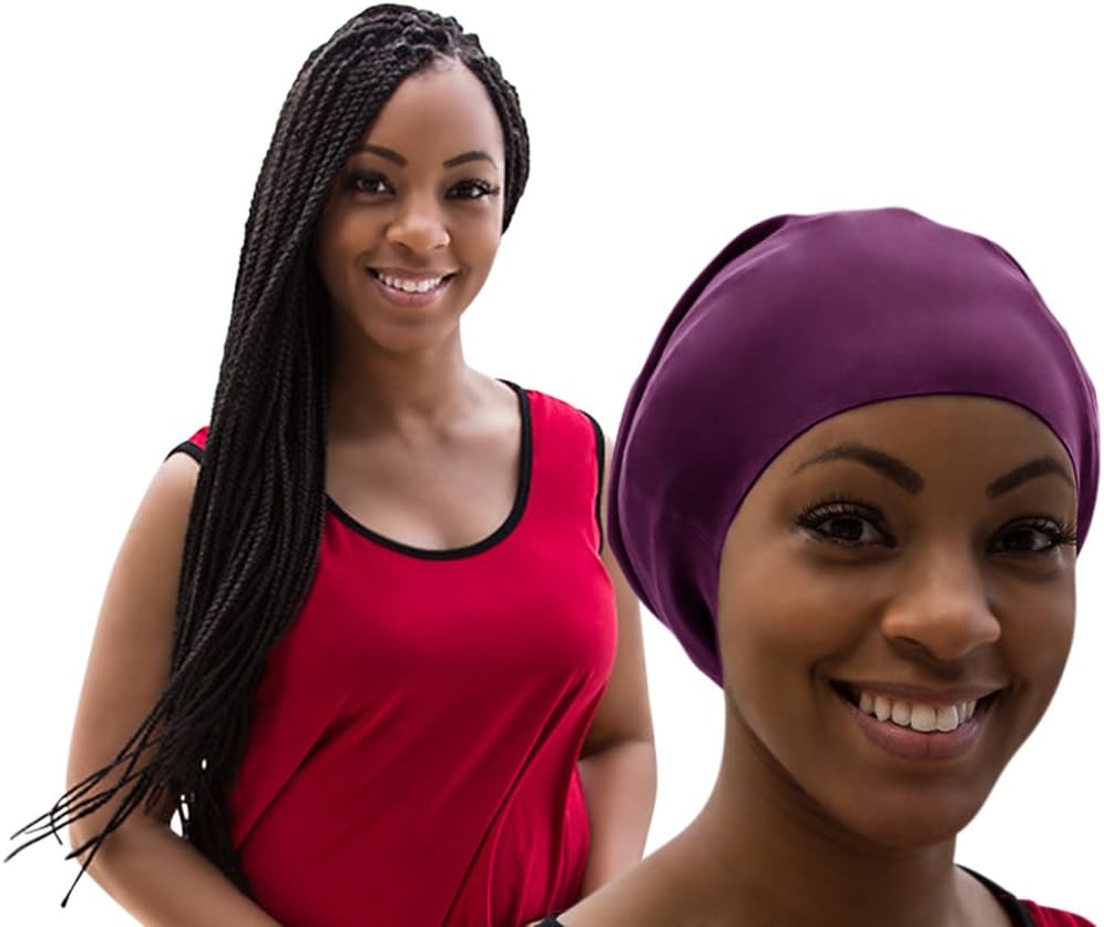 Swim On Waterproof Silicone, Slip-On, Extra Large Swim Cap - Wine