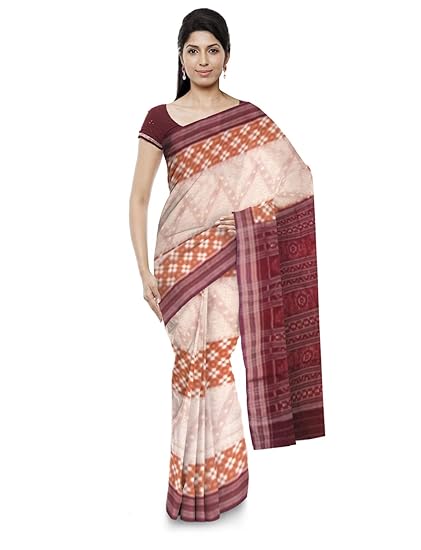 Odisha Handloom Ikkat Womens Cotton Saree (Multi-Coloured, orissa art 30)