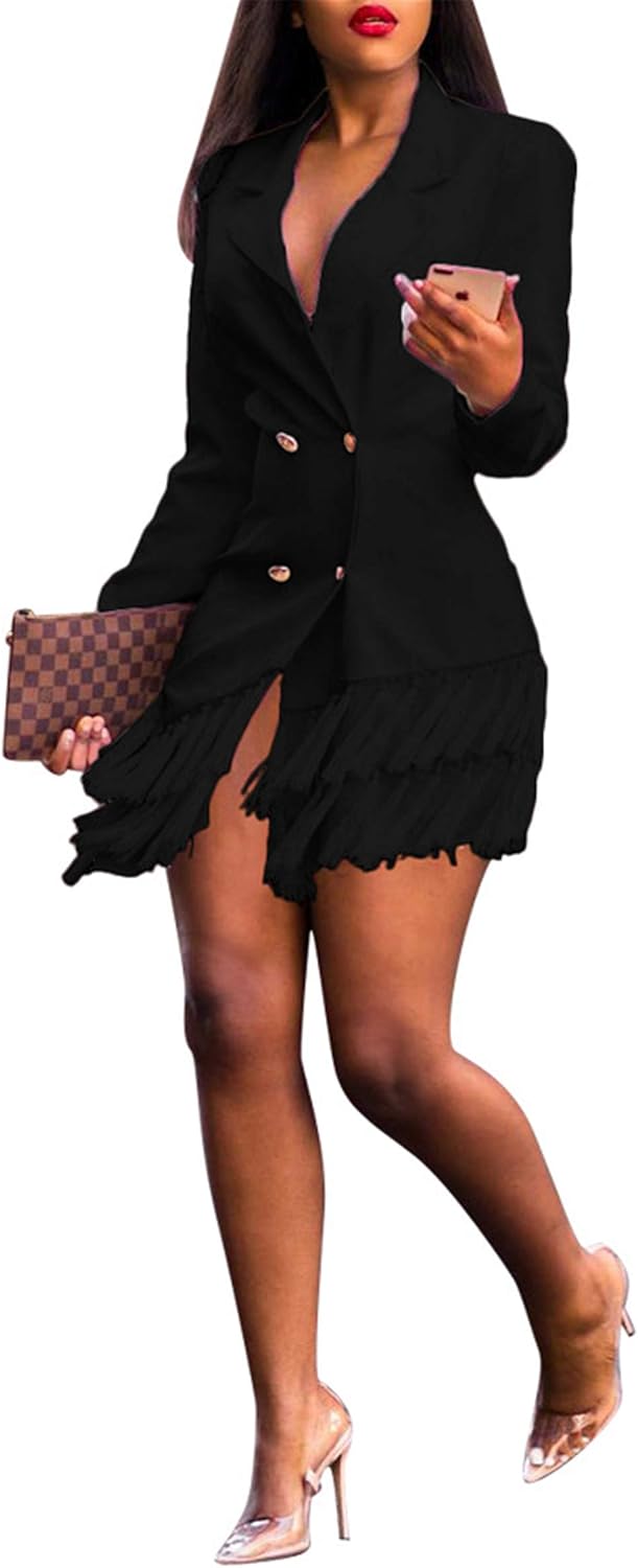 blazer with tassels