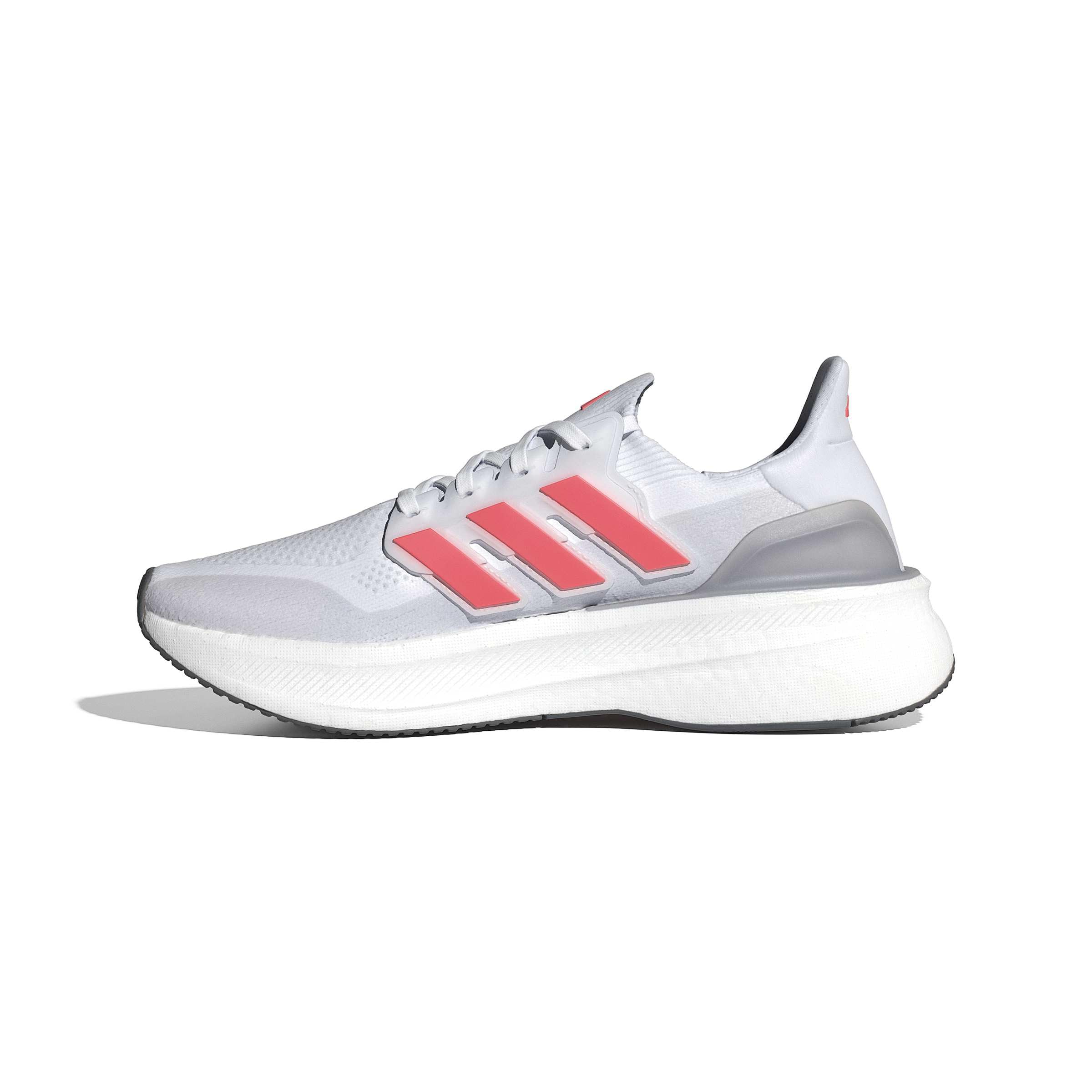 Adidas Men’s Ultraboost 5, White/Solar Red/Halo Silver, 6.5