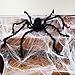 Colonel Pickles Novelties Giant Spider for Halloween Decorations - Large Size at Nearly 5 Feet - Great Party Decor & Props