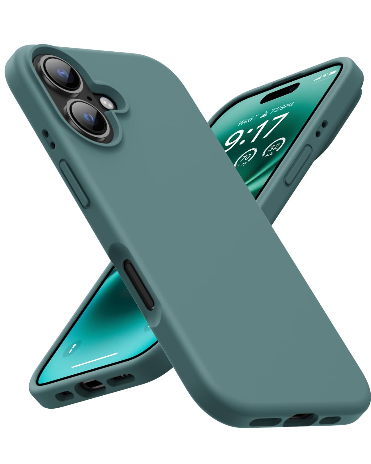 OuXul Designed for iPhone 16 Case,Shockproof Liquid