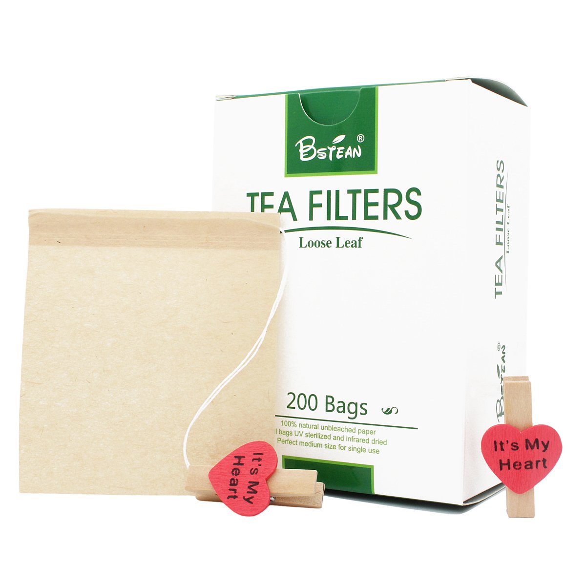 Buy Medium X 2 Bstean Tea Filter Bags Disposable Tea Infuser with