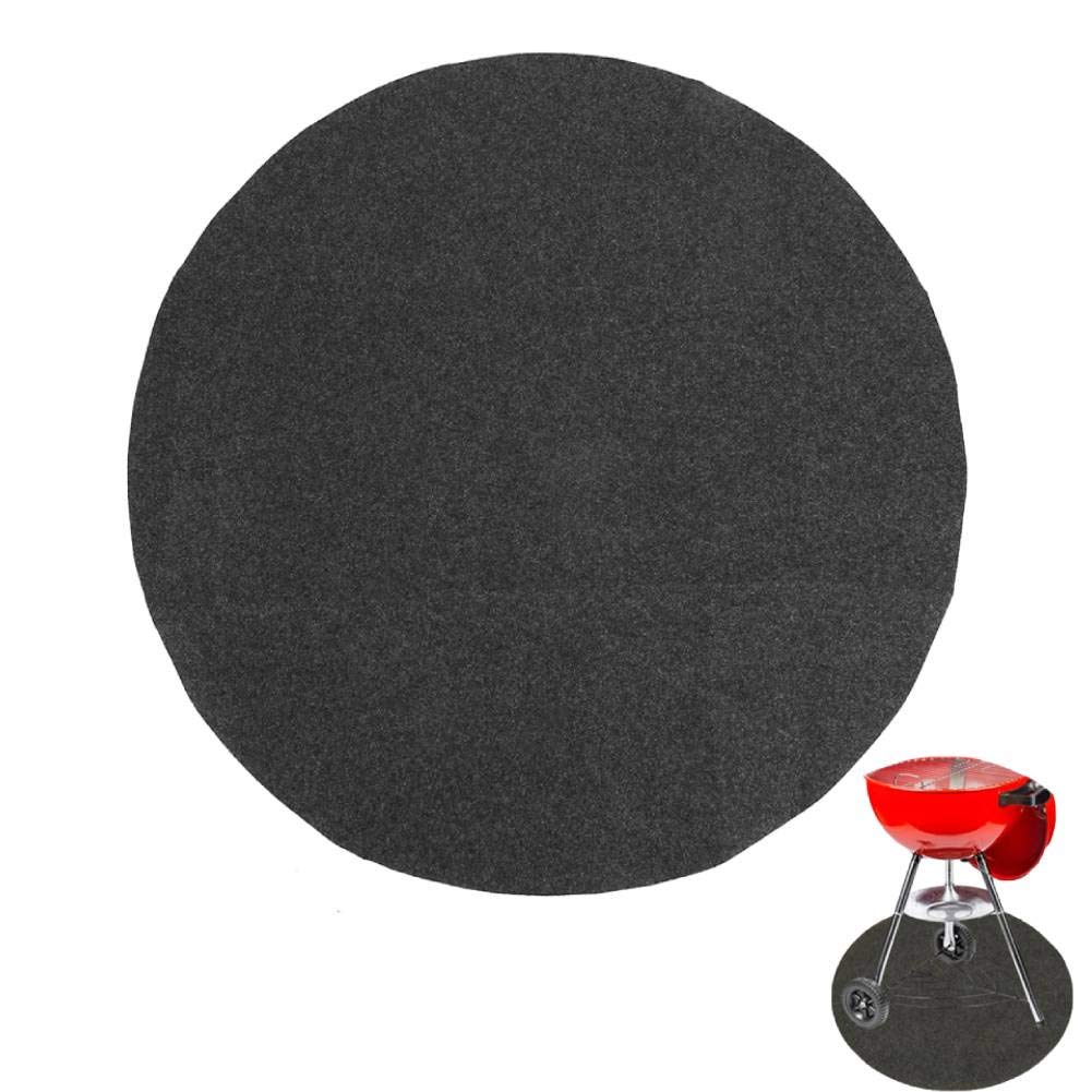 ANGGREK BBQ Gas Grill Splatter Mat 36in Fire Spit Mat Protective Rug for Backyard BBQ Floor Mats for Gas Grill, Backyard, Outdoor, Garden