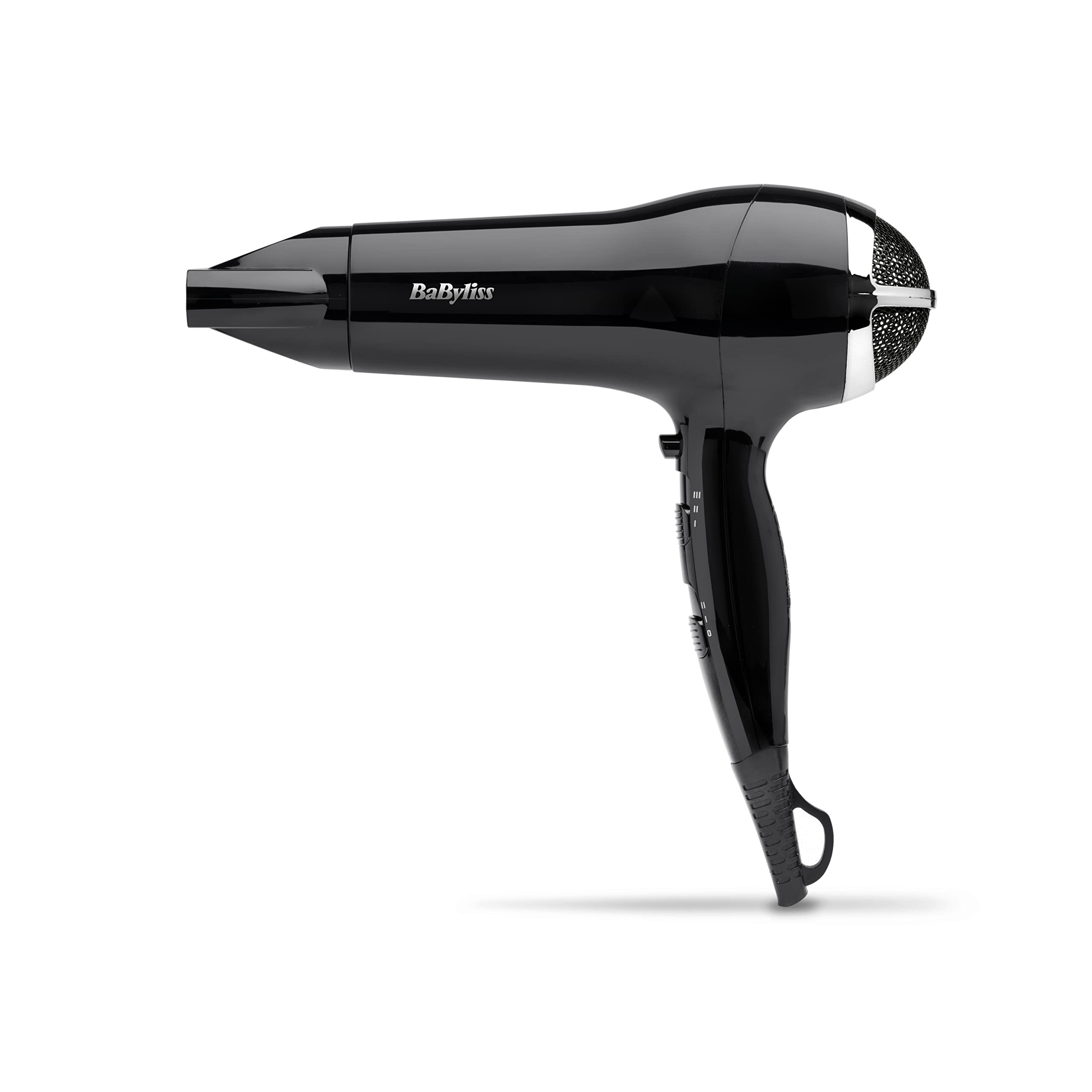 BaByliss Power Smooth Hair Dryer - Powerful and Lightweight, 2400W Fast Drying, Ionic for Frizz-Control, 3 Heat & 2 Speed Settings Plus Cool Shot, Black, 5736CU