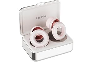 EVNOJY Ear Plugs Earplugs Noise Sleeping Sleep Protection Stylish Certified Hearing Protection for Concerts, Live Events, Musicians, Sports – 17dB Noise Reduction Earplugs (High-Fidelity) (Pink, 3 Sizes)
