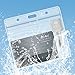 Mifflin-USA Card Protector (Clear, 4x3 Inches, 25 Pack), Waterproof and Resealable Horizontal Plastic ID Name Badge Holders