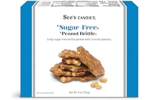 See's Candies 8 oz Sugar Free Peanut Brittle