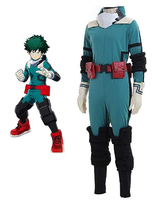 Cosplay Life My Hero Academia Midoriya Izuku Deku Jumpsuit Cosplay Costume (L) Amazon.in