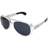 Black Flys Sunglasses King Fly (Chrome w/Smoke Lens)