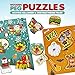Christmas | Halloween | Wooden Peg Puzzle, Holiday Theme - Pack of 2 Learning Educational Pegged Puzzle Boards for Toddler & Kids (Set of 2) | Great Gift for Kids