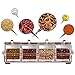 TOAO 4 Piece Separable Acrylic Spice Rack Jars & Rack, Spice Container,Seasoning Box Spice Pots with Spoons-Storage Container Condiment Jars--New Update Independent Cover and Non-slip Rubber