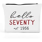 FBCCZEY Funny 70th Birthday Gifts for Women 1956 Birthday Gift Makeup Bag, Happy Anniversary 70th Party Decorations for Women Cosmetic Bag, Gifts for 70 Year Old Woman Make Up Bags