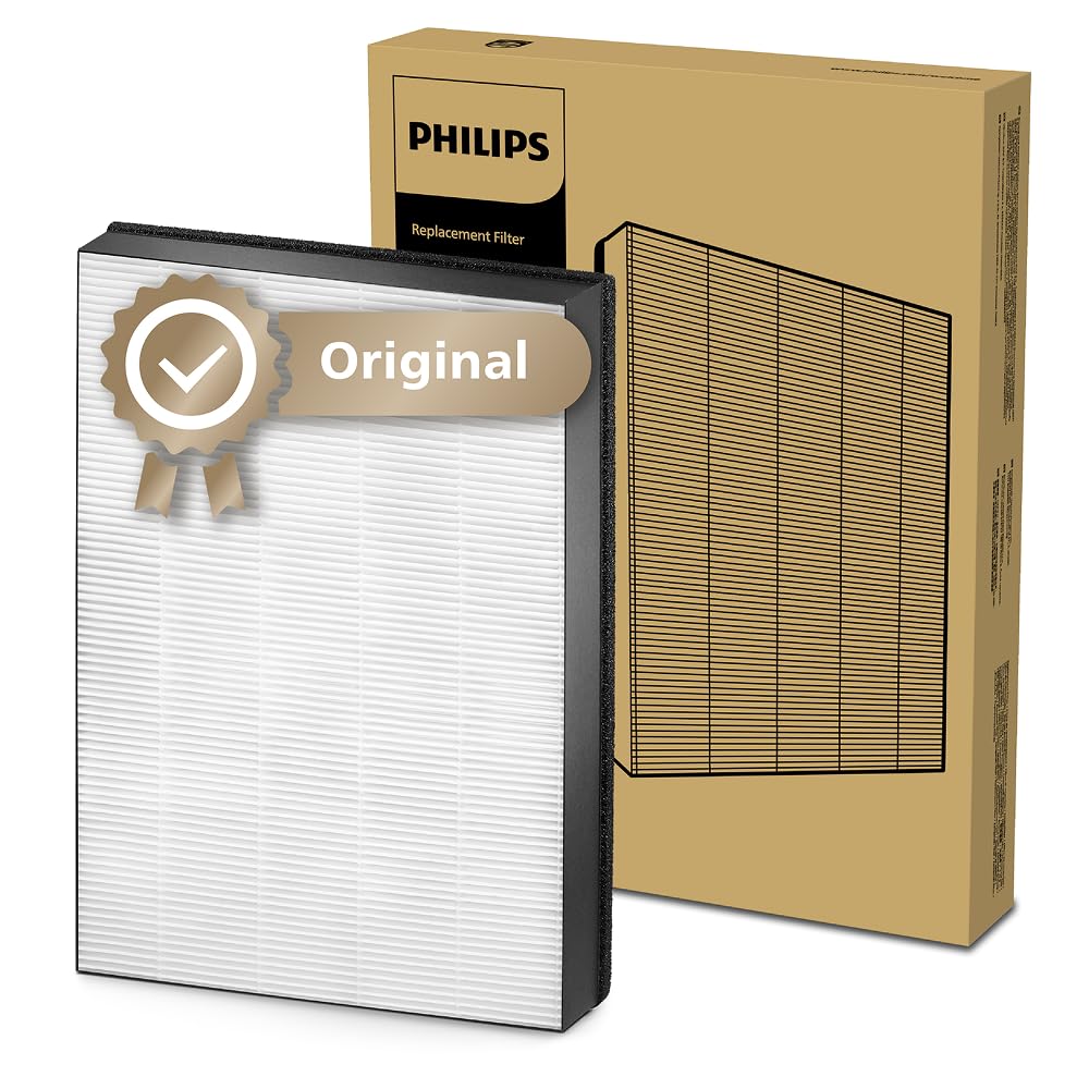 Philips Original Replacement Filter for Air Purifier 2000i and 3000i Series AC2887/AC2889, AC2892, AC3829, HEPA NanoProtect, 24 Months Lifetime, Black/White (FY2422/30)