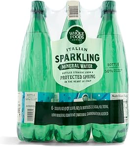 Whole Foods Market, Italian Sparkling Mineral Water 6 Pack, 33.8 Fl Oz