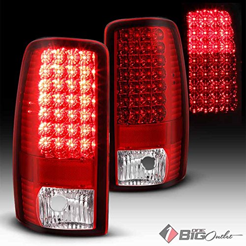Buy Xtune 20002006 Suburban, Tahoe, Yukon Red Clear LED Tail Lights w