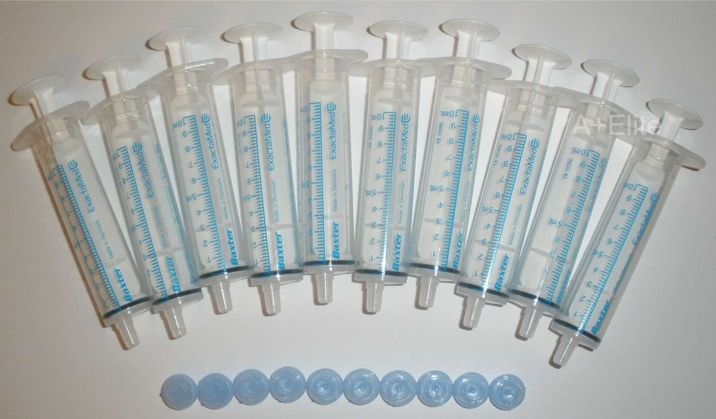 BAXA ExactaMed Oral Liquid Medication Syringe 1cc/1mL 10/PK