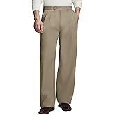 Susclude Mens Casual Dress Pants Old Money Pleated Baggy Wide Leg Vintage Relaxed Fit Slacks Work Office Trousers