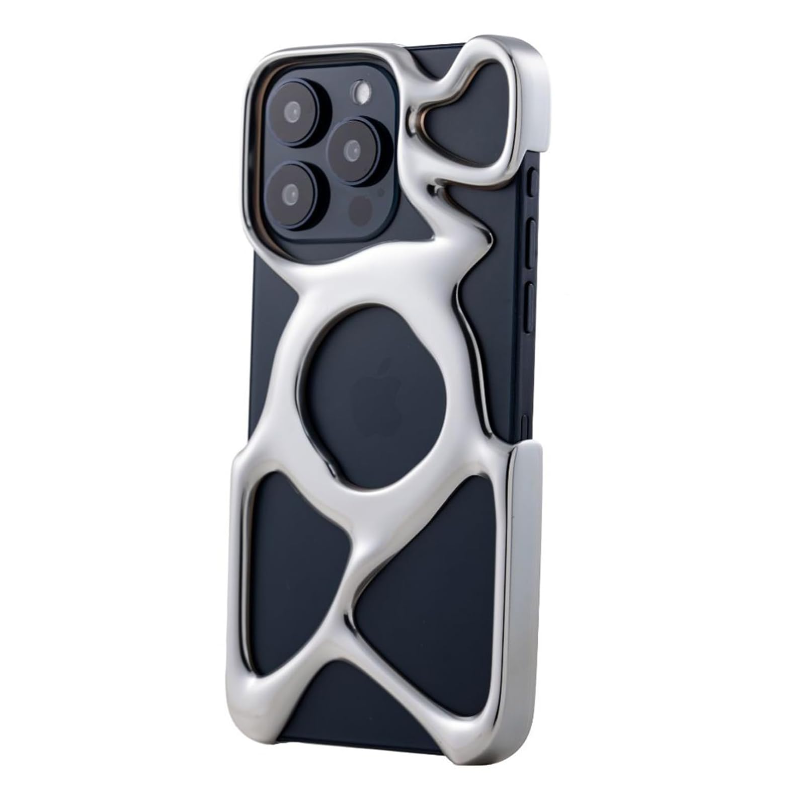 Angry miao Emptiness Phone Case for iPhone 15 Pro Max, MagSafe Compatible 22g Lightweight,Matte Silver,Heat Dissipating Ample Protection, Matte Sliver