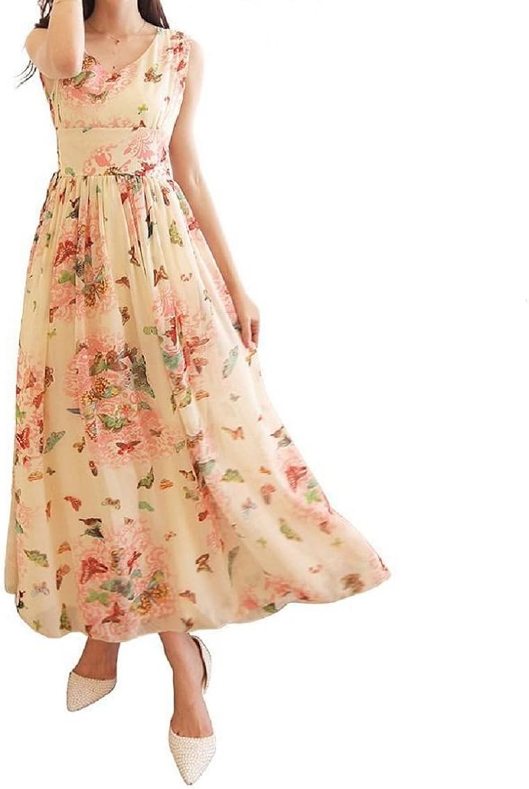 maxi dress butterfly print