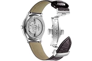 FAGWIG Alligator Leather Watch Band for Women Men Quick Release Bands Vintage Classic Wristbands Replacement Crocodile Strap for 18mm 19mm 20mm 21mm 22mm