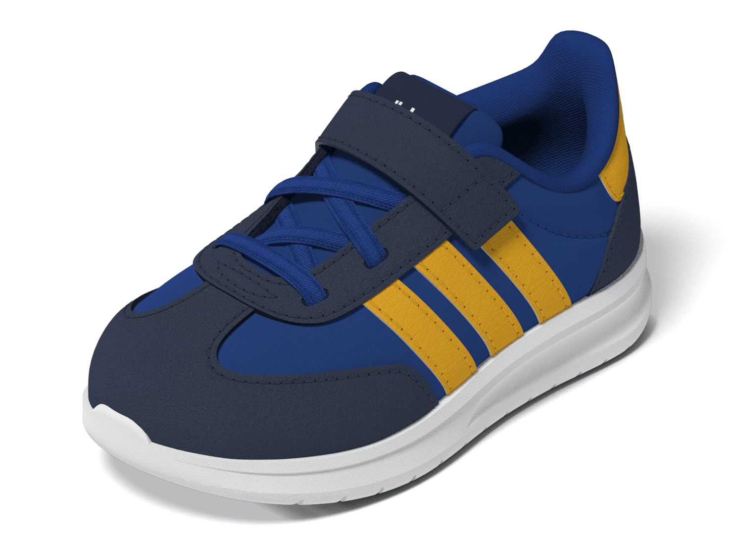 adidas Unisex-Baby Run 70s 2.0 Elastic Lace, Collegiate Royal/Collegiate Gold/Collegiate Navy, 4