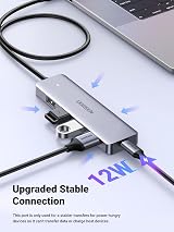 UGREEN USB C Hub 4-Port USB 3.0 Adapter 5Gbps Slim 2FT Cable view 7
