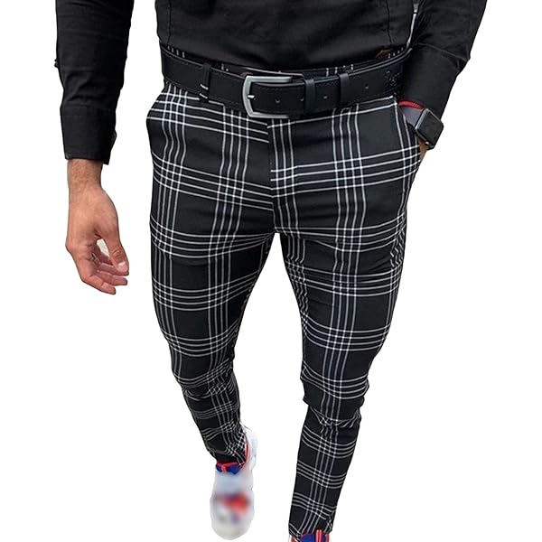 パンツ santa fe plaid paisley gangsta slacks Men Plaid Fancy Pants, Shipping From TEXAS. Gentlemen Pants