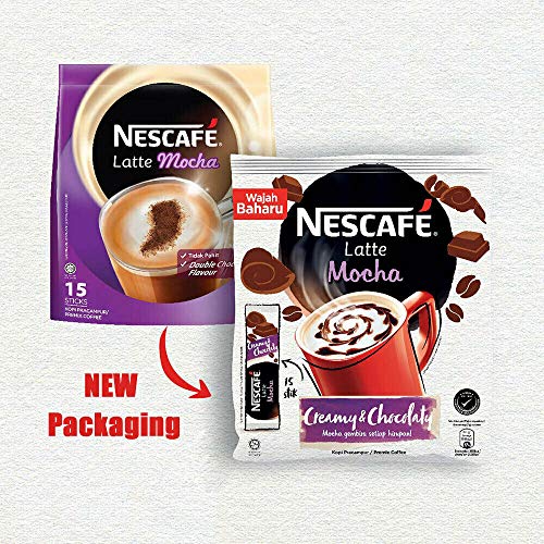 Nescafe 3 in 1 MOCHA Coffee Latte Instant Coffee Packets Single