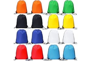 CODOBON Bulk Drawstring Bags, Polyester Draw String Bags, Gym Sports Cinch Bag Drawstring Backpack for Women Men