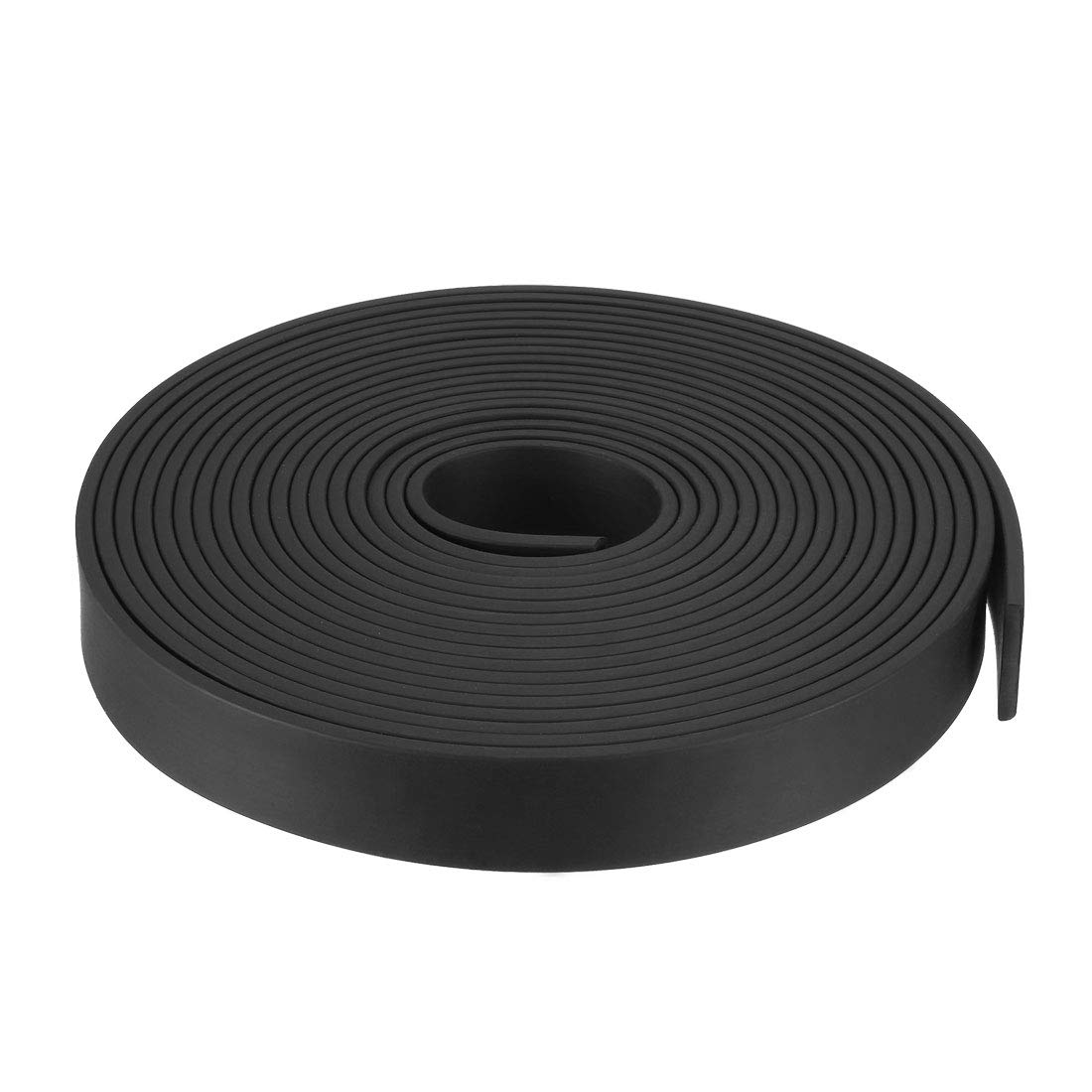 sourcing map Solid Rectangle Rubber Seal Strip 20mm Wide 3mm Thick, 5 Meters Long Black
