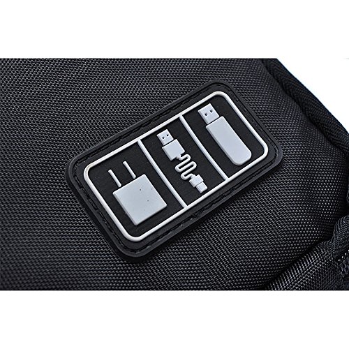 image for Hersent Travel Cable Organizer Cord Case Bag Multifunctional Waterproo