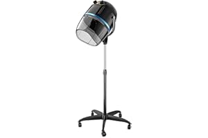 Nova Microdermabrasion Professional Hooded Floor Hair Dryer Adjustable Bonnet Hair Dryer Stand Up with Timer and Rolling Wheels for Beauty Spa Home Salon Equipment