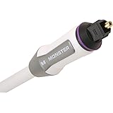 Monster iTV Link Fiber Optic Digital Audio Cable for Apple TV - With Minijack Adapter