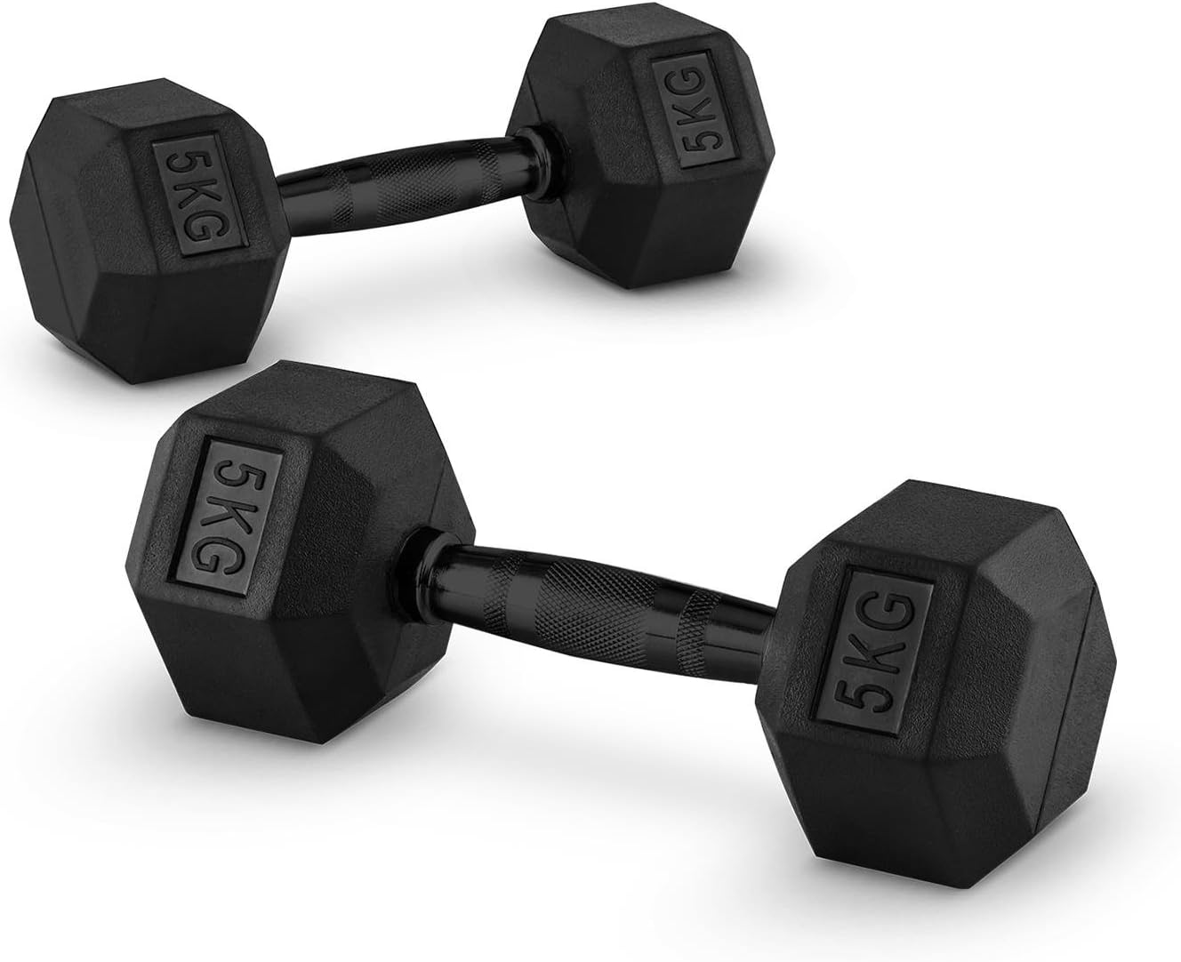 CapitalSports Hexbell Par de Pesas (recubiertas de Resistente Goma ...