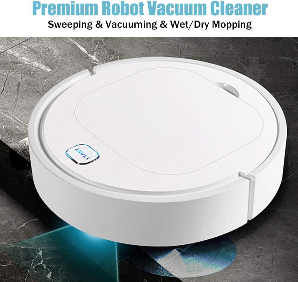Robot Vacuum Cleaner,Free Move Technology,1200Pa Strong Suction & Anti-Collision Sensor,Sweeping & Vacuuming & Wet/Dry Mopping for Floor and Tile -Perfect Thanksgiving & Christmas Gift(2019New)