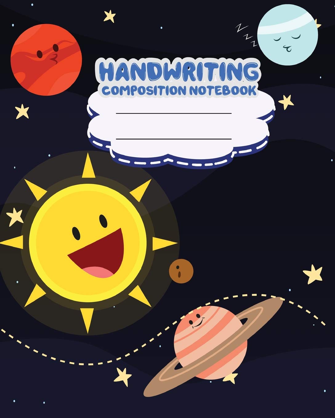 Amazoncom Handwriting Composition Notebook Children Solar