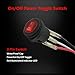 4 Lead LED Rock Lights Wiring Harness, Ampper LED Wiring Harness for LED Pods and Work Lights with Fuse 12V 40A Relay Waterproof On Off Rocker Switch