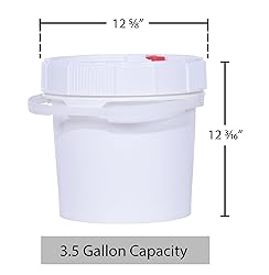 Vestil PAIL-SCR-35-W High Density Polyethylene