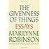 The Givenness of Things: Essays
